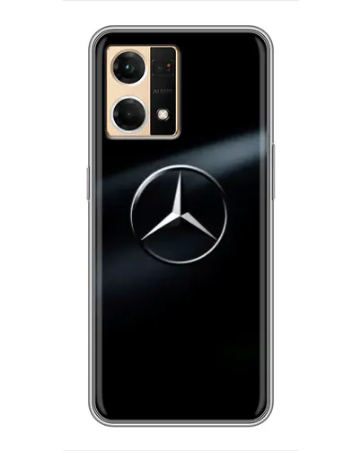 Чехол для OPPO Reno7 Pro 5G с картинкой «Mercedes на металле» Чехол для OPPO Reno7 Pro 5G с картинкой «Mercedes на металле»
