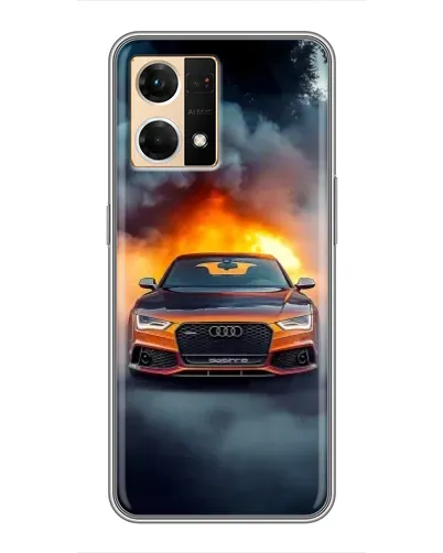 Чехол для OPPO Reno7 Pro 5G с картинкой «Audi в огненном дыму» Чехол для OPPO Reno7 Pro 5G с картинкой «Audi в огненном дыму»
