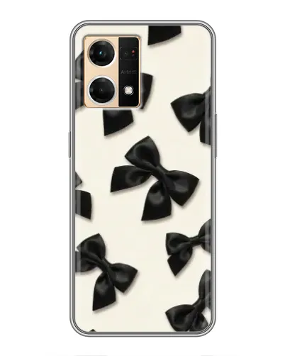 Чехол для OPPO Reno7 Pro 5G с картинкой «Черные бантики» Чехол для OPPO Reno7 Pro 5G с картинкой «Черные бантики»