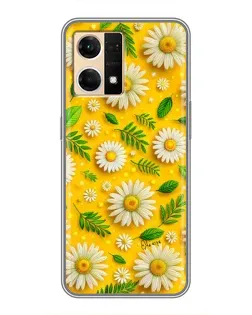Чехол для OPPO Reno7 Pro 5G с картинкой «Ромашковое солнце»