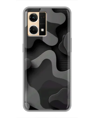 Чехол для OPPO Reno7 Pro 5G с картинкой «Темный абстрактный камуфляж» Чехол для OPPO Reno7 Pro 5G с картинкой «Темный абстрактный камуфляж»