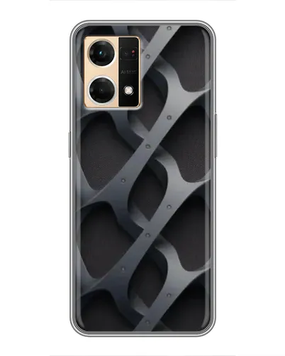 Чехол для OPPO Reno7 Pro 5G с картинкой «Объемное серое плетение» Чехол для OPPO Reno7 Pro 5G с картинкой «Объемное серое плетение»