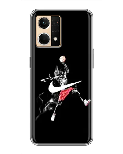 Чехол для OPPO Reno7 4G с картинкой «Jordan Jumpman»