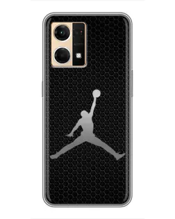Чехол для OPPO Reno7 4G с картинкой «Jordan Dark Carbon»
