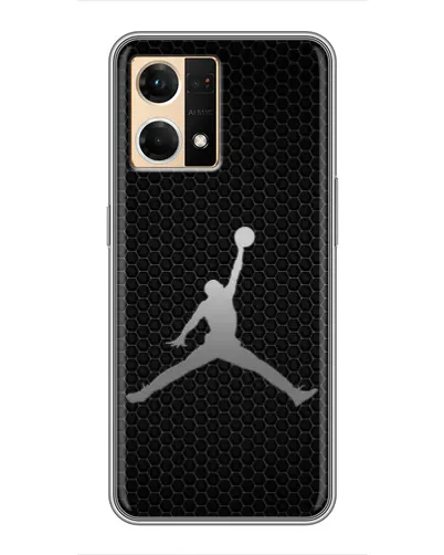 Чехол для OPPO Reno7 4G с картинкой «Jordan Dark Carbon»