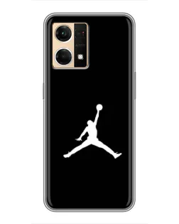 Чехол для OPPO Reno7 4G с картинкой «Jordan Silhouette»