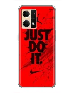 Чехол для OPPO Reno7 4G с картинкой «Nike Just Do It»