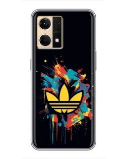 Чехол для OPPO Reno7 4G с картинкой «Adidas Splash»
