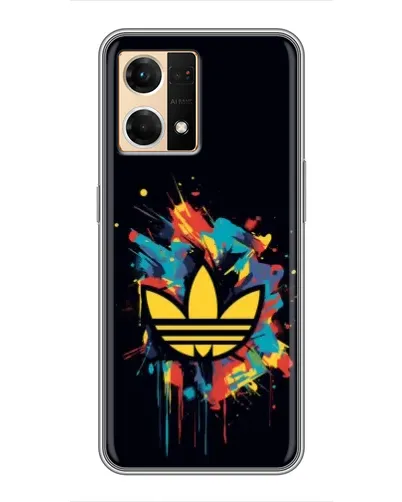 Чехол для OPPO Reno7 4G с картинкой «Adidas Splash» Чехол для OPPO Reno7 4G с картинкой «Adidas Splash»