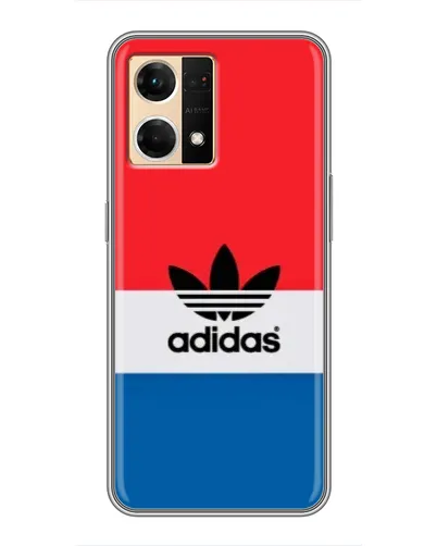 Чехол для OPPO Reno7 4G с картинкой «Ретро блоки Adidas» Чехол для OPPO Reno7 4G с картинкой «Ретро блоки Adidas»