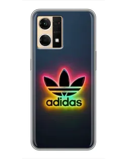 Чехол для OPPO Reno7 4G с картинкой «Неоновый Adidas» Чехол для OPPO Reno7 4G с картинкой «Неоновый Adidas»