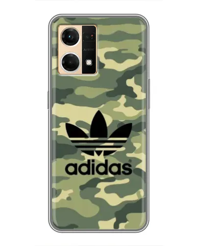 Чехол для OPPO Reno7 4G с картинкой «Милитари стиль Adidas» Чехол для OPPO Reno7 4G с картинкой «Милитари стиль Adidas»