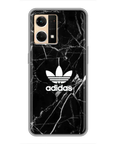 Чехол для OPPO Reno7 4G с картинкой «Белый мрамор Adidas» Чехол для OPPO Reno7 4G с картинкой «Белый мрамор Adidas»