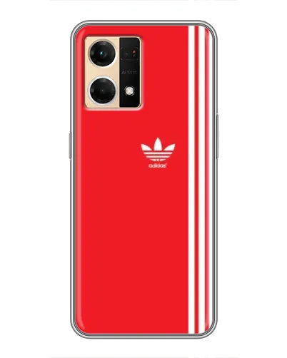 Чехол для OPPO Reno7 4G с картинкой «Красный минимализм Adidas» Чехол для OPPO Reno7 4G с картинкой «Красный минимализм Adidas»