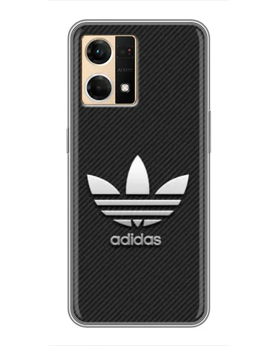 Чехол для OPPO Reno7 4G с картинкой «Adidas Карбоновая текстура» Чехол для OPPO Reno7 4G с картинкой «Adidas Карбоновая текстура»