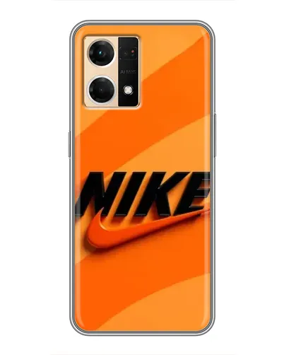 Чехол для OPPO Reno7 4G с картинкой «Оранжевый драйв Nike»