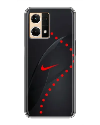 Чехол для OPPO Reno7 4G с картинкой «Абстрактный дизайн Nike»