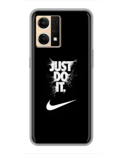 Чехол для OPPO Reno7 4G с картинкой «Текстовый принт Nike» Чехол для OPPO Reno7 4G с картинкой «Текстовый принт Nike»