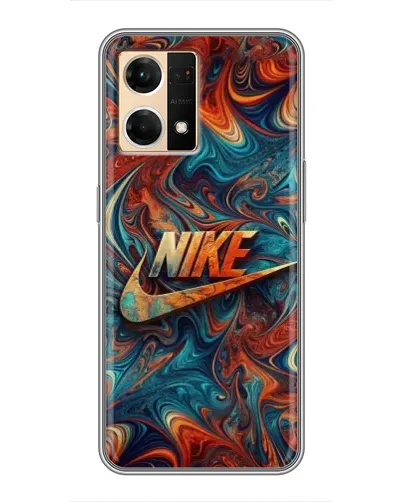 Чехол для OPPO Reno7 4G с картинкой «Nike в абстракции»