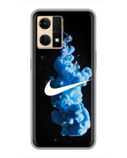 Чехол для OPPO Reno7 4G с картинкой «Nike и синий дым» Чехол для OPPO Reno7 4G с картинкой «Nike и синий дым»