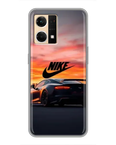 Чехол для OPPO Reno7 4G с картинкой «Nike и суперкар»