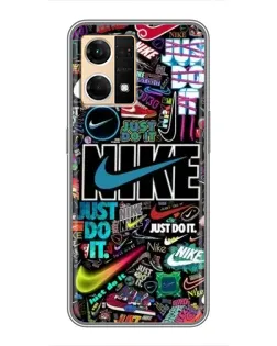 Чехол для OPPO Reno7 4G с картинкой «Яркий коллаж Nike» Чехол для OPPO Reno7 4G с картинкой «Яркий коллаж Nike»