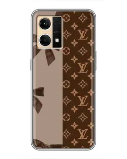 Чехол для OPPO Reno7 4G с картинкой «Louis Vuitton — банты»