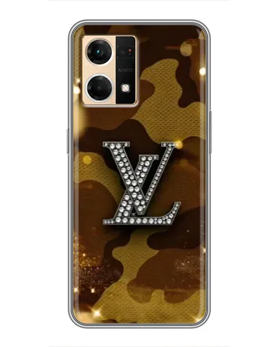 Чехол для OPPO Reno7 4G с картинкой «Камуфляжный Louis Vuitton»