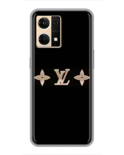 Чехол для OPPO Reno7 4G с картинкой «Louis Vuitton — минимализм»