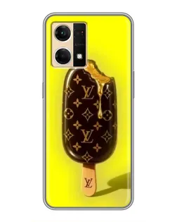 Чехол для OPPO Reno7 4G с картинкой «Мороженое от LV»