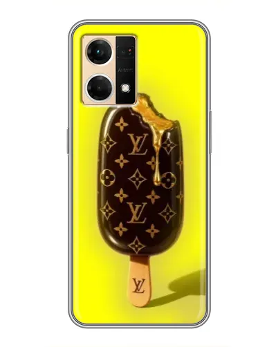 Чехол для OPPO Reno7 4G с картинкой «Мороженое от LV»