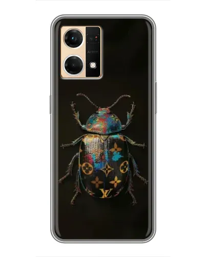 Чехол для OPPO Reno7 4G с картинкой «LV — мраморный принт»