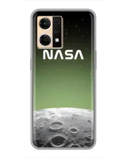 Чехол для OPPO Reno7 4G с картинкой «NASA — лунный градиент»