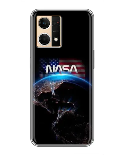 Чехол для OPPO Reno7 4G с картинкой «Земля из космоса NASA»