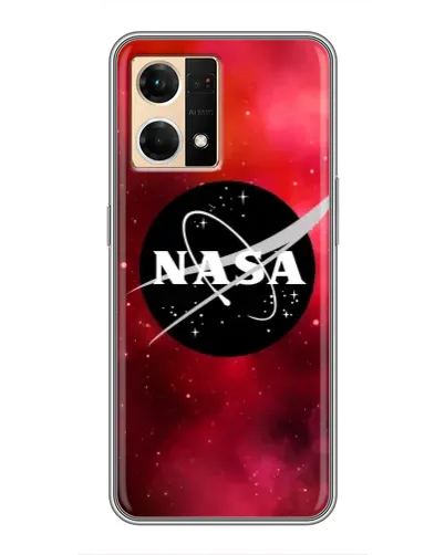 Чехол для OPPO Reno7 4G с картинкой «NASA — красная туманность»