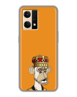 Чехол для OPPO Reno7 4G с картинкой «Золотая обезьяна Bored Ape»
