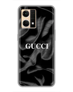 Чехол для OPPO Reno7 4G с картинкой «Gucci — шелковые волны»