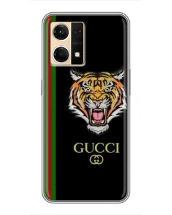 Чехол для OPPO Reno7 4G с картинкой «Тигр Gucci»
