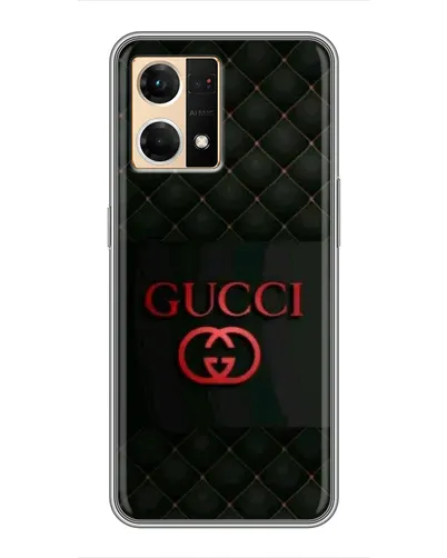 Чехол для OPPO Reno7 4G с картинкой «Gucci — стеганый черный»
