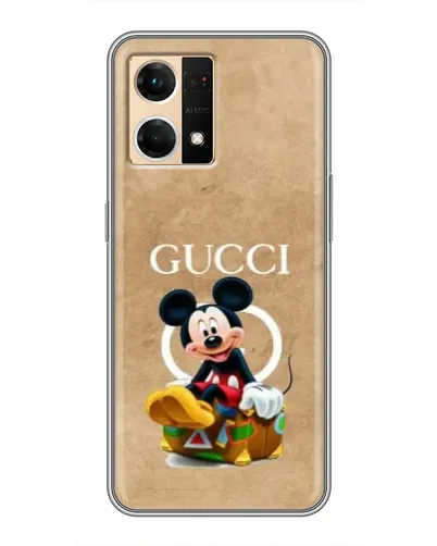 Чехол для OPPO Reno7 4G с картинкой «Микки Маус Gucci — крафт»
