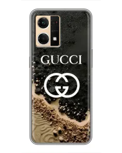 Чехол для OPPO Reno7 4G с картинкой «Gucci — песчаные дюны»