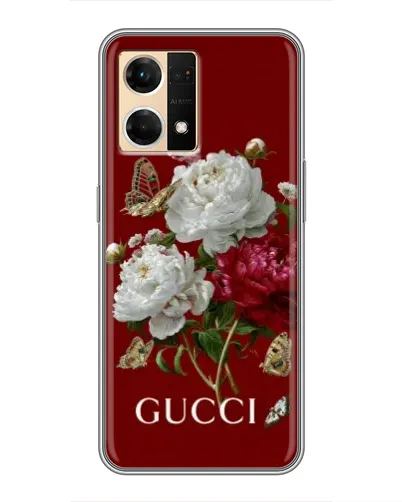 Чехол для OPPO Reno7 4G с картинкой «Gucci —  сад»