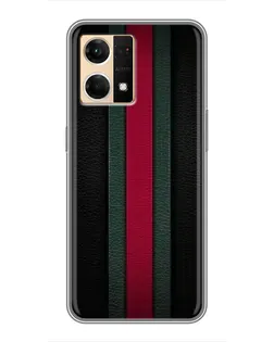 Чехол для OPPO Reno7 4G с картинкой «Gucci — неоновая линия»
