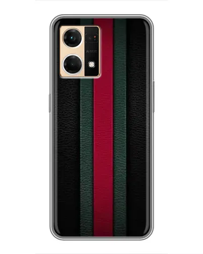 Чехол для OPPO Reno7 4G с картинкой «Gucci — неоновая линия»
