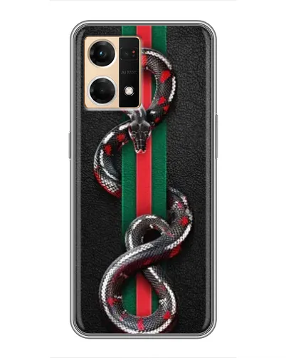 Чохол для OPPO Reno7 4G з картинкою «Gucci — змія на смузі» Чохол для OPPO Reno7 4G з картинкою «Gucci — змія на смузі»