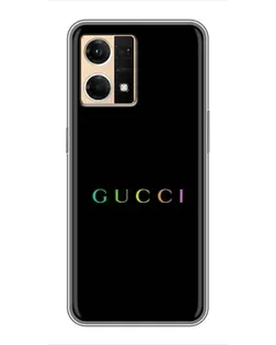 Чехол для OPPO Reno7 4G с картинкой «Gucci — неоновый минимализм» Чехол для OPPO Reno7 4G с картинкой «Gucci — неоновый минимализм»