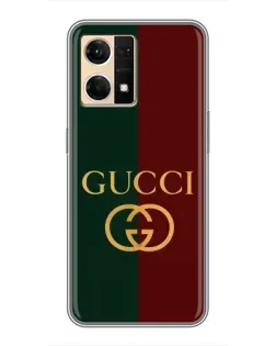 Чехол для OPPO Reno7 4G с картинкой «Gucci — темно-зеленый градиент» Чехол для OPPO Reno7 4G с картинкой «Gucci — темно-зеленый градиент»