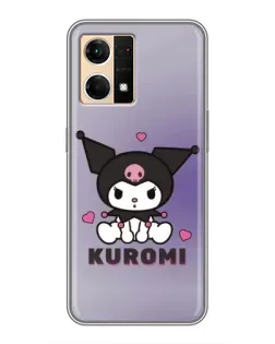 Чехол для OPPO Reno7 4G с картинкой «Kuromi — фиолетовый арт» Чехол для OPPO Reno7 4G с картинкой «Kuromi — фиолетовый арт»