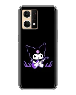 Чехол для OPPO Reno7 4G с картинкой «Электрическая Kuromi» Чехол для OPPO Reno7 4G с картинкой «Электрическая Kuromi»