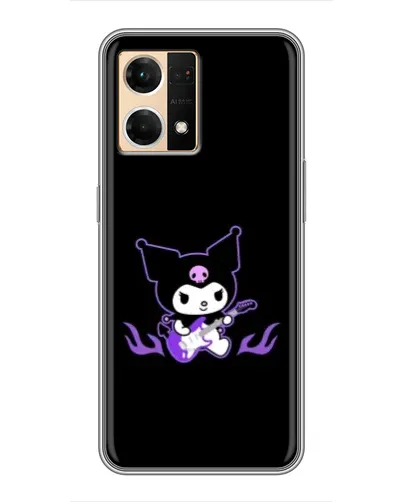 Чехол для OPPO Reno7 4G с картинкой «Электрическая Kuromi» Чехол для OPPO Reno7 4G с картинкой «Электрическая Kuromi»